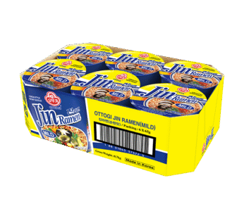 OTTOGI Jin Ramen Cup Mild 65g x 6