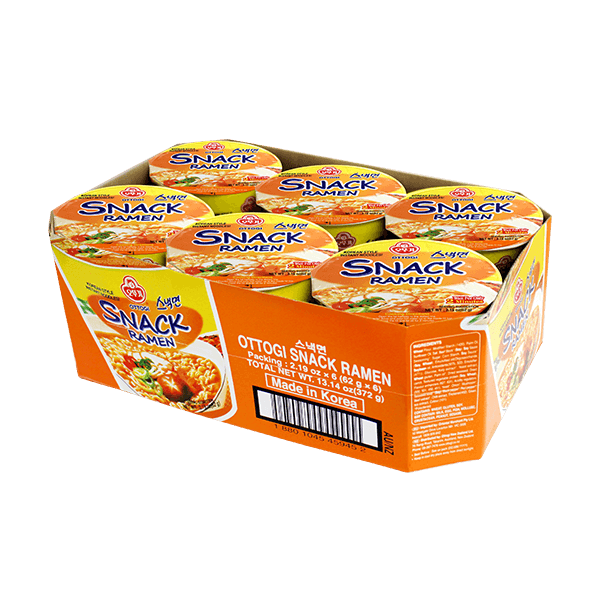 OTTOGI Snack Ramen Cup 62g x 6