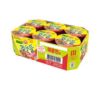 OTTOGI Cup Noodle Hot Spicy (37.8g x 6 cups)