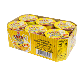 OTTOGI Cheese Ramen Cup (62g x 6 cups)